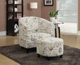 ACCENT CHAIR WITH OTTOMAN